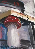 Jörg Immendorff, Teilbau C.D, Gouache und Dispersionsfarbe auf glattem Zeichenpapier