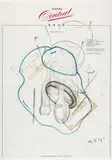 Ohne Titel by Martin Kippenberger, 1990, Kugelschreiber, Farb- und Filzstift auf Papier, sold Jun 2007