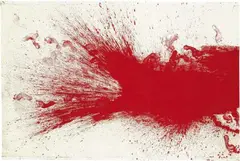 Ohne Titel by Hermann Nitsch, 1992, Mixed media with the painter's shirt (on a wo, sold Jun 2007