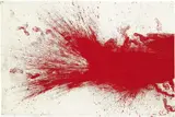 Hermann Nitsch, Ohne Titel, 1992, Mixed media with the painter's shirt (on a wo