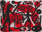 Preussische Hoffnung by A. R. Penck, Acryl auf Leinwand, sold Jun 2007