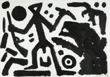Ohne Titel by A. R. Penck, Acryl auf festem Velin, sold Jun 2007