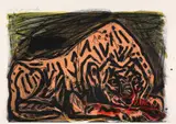 Lausanne Suite by A. R. Penck, 6 Original-Farblithographien auf festem glatten Papier, sold Jun 2007