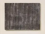 Otto Piene, Ohne Titel (Rasterbild), Öl auf Karton und Hartfaserplatte