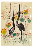 Ohne Titel (Reiher) by Sigmar Polke, Gouache und Tusche auf kariertem Ringbuchpapier, sold Jun 2007