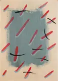 Ohne Titel by Sigmar Polke, Gouache auf glattem chamoisfarbenen Zeichenpapier, sold Jun 2007