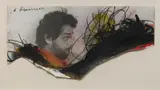Ohne Titel by Arnulf Rainer, Photoübermalung: Acryl, Ölkreide und Graphit auf gerissener Schwarz-weiß-Photographie ca, sold Jun 2007