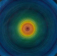 Robert Rotar, Ohne Titel (Rotation), Öl auf Leinwand