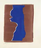 Giuseppe Santomaso, Ohne Titel, Aquarell und Collage auf chamoisfarbenem Bütten