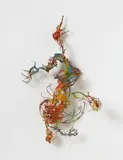 Ohne Titel (Migof) by Bernard Schultze, Drahtskulptur aus Öl, Maschendraht und verschiedenen Materialien Höhe ca, sold Jun 2007
