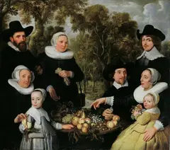 Amsterdam School, FAMILIENBILDNIS., Öl auf Leinwand