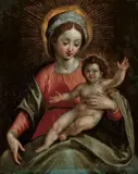 MADONNA MIT KIND. by Italian School, Öl auf Kupfer, sold May 2007