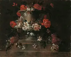 BLUMENSTILLEBEN. by Jacob Melchior van Herck, Öl auf Leinwand, sold May 2007