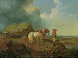 Heinrich Bürkel, DER UMGESTÜRZTE HEUWAGEN.