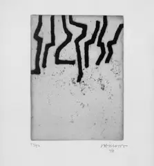 Aldati by Eduardo Chillida, Original-Radierung auf Velin, sold Dec 2006