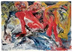 Take me to the river by Martin Disler, Acryl auf Leinwand, sold Dec 2006