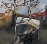 Ohne Titel by Klaus Fußmann, Öl auf Leinwand, sold Dec 2006
