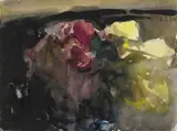 Klaus Fußmann, Ohne Titel (Gelting), Aquarell, Gouache und Tusche auf genarbtem schweren Velin