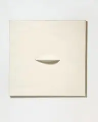 Hermann Goepfert, Weißreflektor WR 33/61 Statischer Reflektor, Öl und Aluminium auf Leinwand