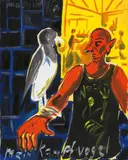 Mein Kampfvogel by Jörg Immendorff, Öl auf Leinwand, sold Dec 2006