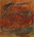 Ohne Titel by Imi Knoebel, Acryl auf durchstochener Hartfaserplatte, sold Dec 2006