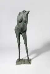 Waldemar Otto, Großer stehender weiblicher Torso, Bronzeplastik mit teils grünlicher Patina