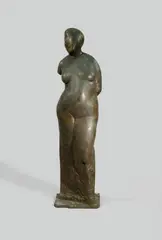 Waldemar Otto, Herbstallegorie, Bronzeplastik mit brauner, teils grünlicher Patina
