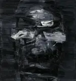 Yan Pei-ming, Invisible Man, Öl auf Leinwand