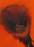 Mutation by Otto Piene, Feuergouache auf festem Karton, sold Dec 2006