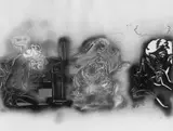 Samson und Delilah by Sigmar Polke, 1989, Lichtdruck auf Karton mit Stanzung, montiert auf zweitem Karton mit Farbserigrafie, sold Dec 2006
