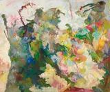 blühend by Bernard Schultze, Öl auf Leinwand, sold Dec 2006