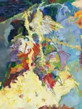 Bunt poltert und torkelt by Bernard Schultze, Öl auf Leinwand, sold Dec 2006