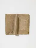 Artur Stoll, Ohne Titel (Gesicht), Pergamin und Leim über Holzkeil auf Hartfaserplatte
