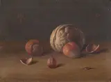 Herbert Böttger, Stilleben mit Nüssen, Öl auf Leinwand, auf festen Karton montiert