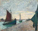 Theo von Brockhusen, Segelboote in Nieuport