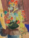 Kresse by Erich Heckel, Aquarell über Bleistiftvorzeichnung auf elfenbeinfarbenem Büttenpapier, sold Nov 2006
