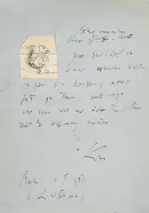 Eichhörn by Paul Klee, Tuschfederzeichnung auf elfenbeinfarbenem Velin, sold Nov 2006