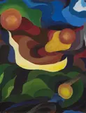 Thilo Maatsch, Komposition (Große Ferien), Öl auf Malkarton