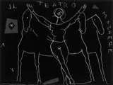 Marino Marini, Il Canto II, Farbige Aquatintaradierung auf Velin