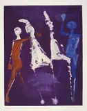 Marino Marini, Marino from Shakespeare VII, Farbige Aquatintaradierung auf Velin
