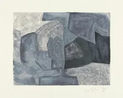 Composition grise by Serge Poliakoff, Original-Farblithographie auf Rives-Velin, sold Nov 2006