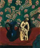 Kännchen und Tanagrafigur by Hans Purrmann, Öl auf Leinwand, sold Nov 2006