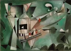 Paul Reichle, Wunderland (Le pays du miracle), Öl auf Karton