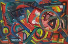 Peter Röhl, Ohne Titel, Öl auf Leinwand