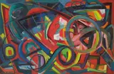 Peter Röhl, Ohne Titel, Öl auf Leinwand