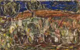 Landschaft mit Bäumen by Christian Rohlfs, Öl auf Leinwand, sold Nov 2006