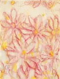 Margaritenblüten by Christian Rohlfs, Aquarell und Farbkreide auf stark strukturiertem Velin, sold Nov 2006