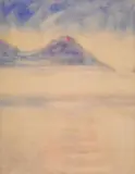 Nebel am See by Christian Rohlfs, Aquarell auf festem handgeschöpften Bütten, sold Nov 2006