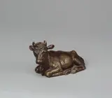Liegender Ochse by Renée Sintenis, Bronzeplastik, Höhe 5,9 cm, sold Nov 2006