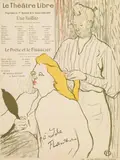 Henri de Toulouse-Lautrec, La Coiffure - Programmme du Théâtre Libre